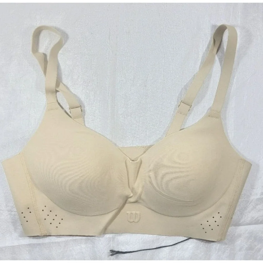 Wilson Women's Court-Ready Laser Cut Adjustable Bra #WE00016 - Safari - Small